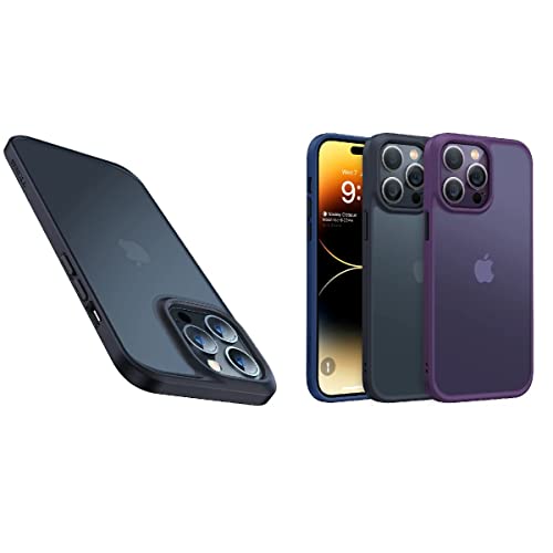 TORRAS Shockproof Designed for iPhone 14 Pro Case, Guardian 2022, Black & Purple