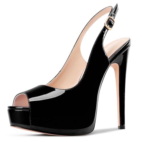 Escarpins à talons aiguilles bout ouvert femme hauts talons 13cm