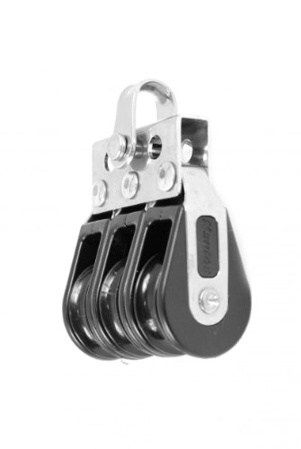 Nautos #92434-Classic line-Triple Fixed- 28 mm sheave-Long Lasting Characteristics.Sailboat Block