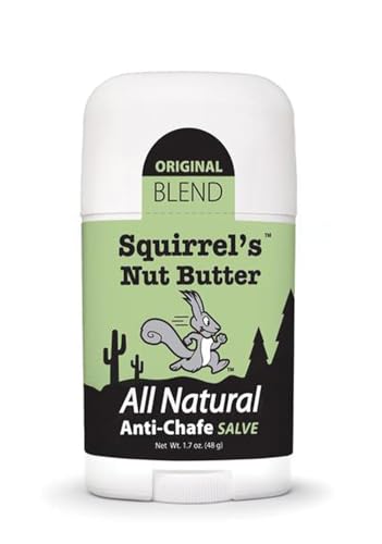 SQUIRRELS NUT BUTTER Anti Chafe Stick 1.7 Oz - Soothing Skin Care & Balms for Active Lifestyles