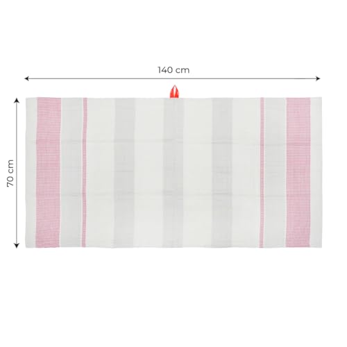 Image of Thirsty Towel by Doctor Towels, Dobby Bamboo Bath Towel 200 GSM | Quick Dry & Ultra Soft | Antimicrobial Bamboo Towels for Bath Large Size 140 x 70 cm for Men & Women - Misty Pink