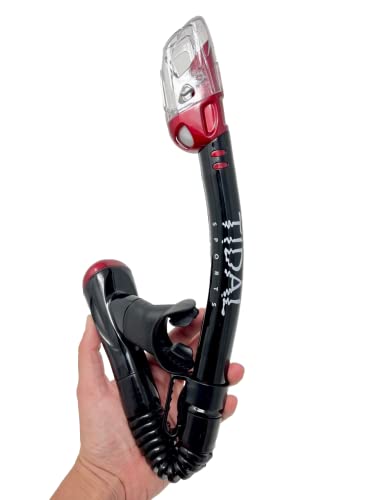 Pro Shot Tidal Dry Snorkel, Ligero, Fácil Respiración, Boca Confortable con Tecnología Dry para Snorkel y Buceo miniatura 3