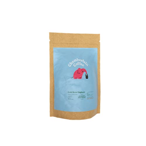 Chamberlain Coffee Cold Brew Elephant Blend, Organic Coffee XL Cold Brew Bags Equal to 3 Cups of Cold Brew Coffee