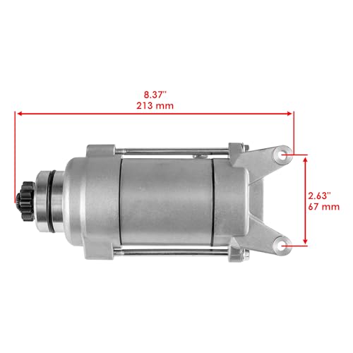 Set de Arranque y Embrague de Arranque Caltric Compatible con Yamaha V Star 1100 Silverado Xvs1100 2004-2009 miniatura 2