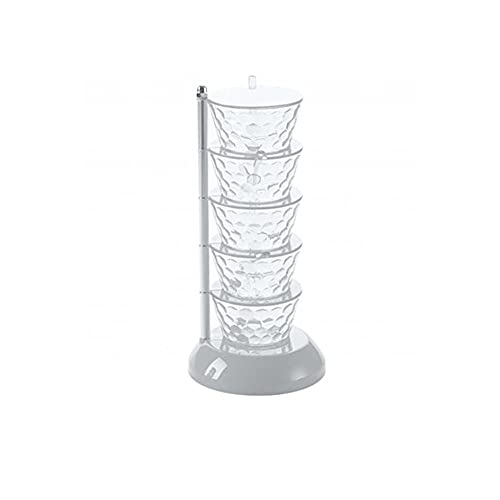 Tarros de condimentos 1 unidad organizador de cocina giratorio 4/5 capas cocina pimienta especias estante condimentos almacenamiento botellas cajas olla para condimentos especias tarro (color