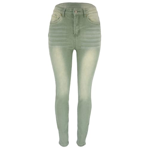 Pantalones vaqueros de mujer elásticos pitillo sexy levantamiento glúteos