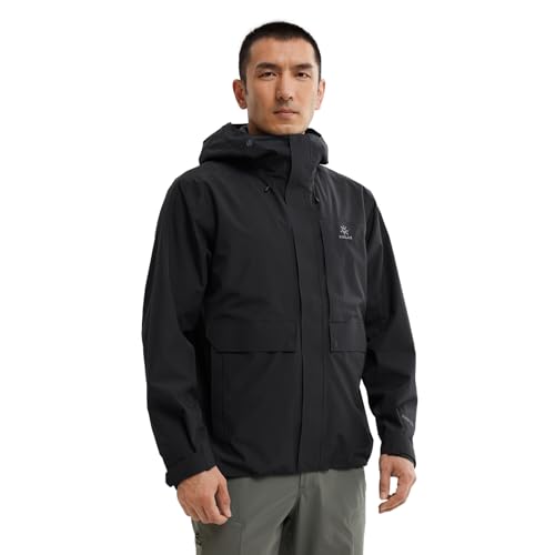 KAILAS Men's Hiking Shell Jacket Lightweight Waterproof Hooded Running Jacket Rain Jacket Outdoor Raincoat