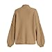 Long Cardigans for Women Lightweight Knit Pullover Soft Crewneck Fall Sweaters for Women 2025 Fashion Hoodies & Sweatshirts (Khaki, S)