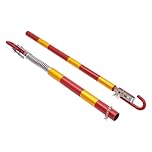 PansyWind Tow Bar 5T Car Safety Tow Bar Spring Damper Pole Stabilizer Tow Pole Heavy Duty Straight Pipe Car Van