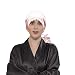 MAYMII 100% Mulberry Silk Women's Sleeping Cap Night Sleep Hat Hair Care Scarves Bonnet Soft, 5 Colors for Your Choose (Pink)
