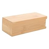 DIKACA Estuche Rígido para Gafas de Sol Bambú Natural Diseño Vintage Capacidad Amplia para Múltiples Gafas Organizador Portátil Resistente para Viajes y Uso Diario