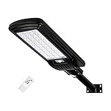 HCOOR 300W Solar Street Lights Outdoor with Motion Sensor 30000LM 6500K Daylight LED Solar Security...