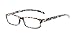Readers.com Reading Glasses: The Buttercup Reader, Plastic Rectangle Style for Women - Navy Blue Floral, 2.75