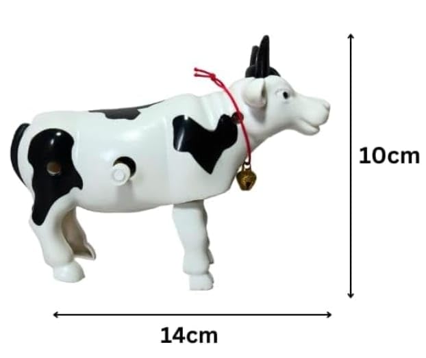 TOYSFAST Cow Toy for Kids, Moving Toy, Just Rotate Key Then Release, No Battery Required, Multicolor, Brown, Kid, Animal - Image 2 thumbnail