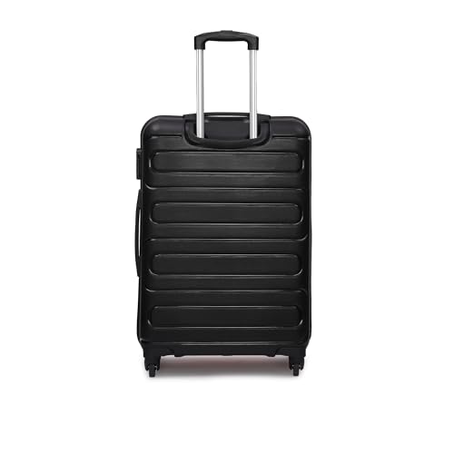 Image of Yayavar Tokyo Textured ABS Hard-Sided Suitcase Bag | Dual Color Trolley with 4 Spinner Wheels, Number Lock, Water Resistant | Luggage Bag for Travel