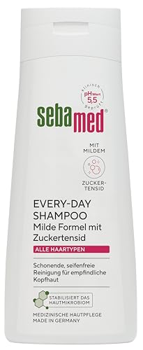 Sebamed Every-Day Shampoo 200 ml, Haarshampoo für Damen und Herren, schonende, seifenfreie Reinigung für empfindliche Kopfhaut, besonders mild durch Zuckertensidformel, für alle Haartypen geeignet
