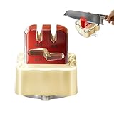 Afilador de cuchillos de cocina - Dispositivo con base A, afilador de tijeras y tijeras, para mujeres para casa para cocina al aire libre para viajes de picnic para camping