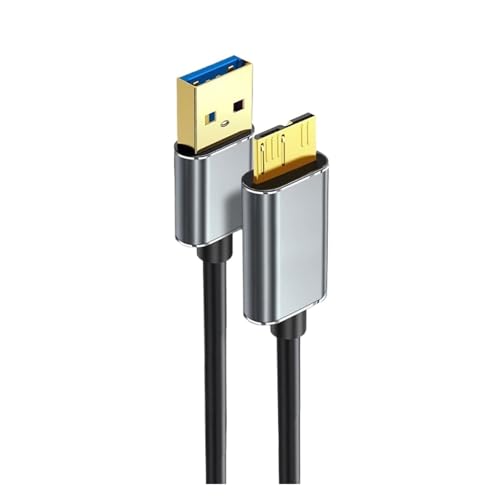 Cable de datos USB-B 0.5 m USB 3.0 para disco duro externo miniatura 5