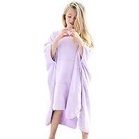 DreamBuy Animals Kids Hooded Towel Poncho 100% Combed Cotton 450gsm Boys and Girls Beach Towel Poncho, Ideal for Holidays, Swimming, Surfing, Beach, Bathing (2-5 Years, Unicorn)