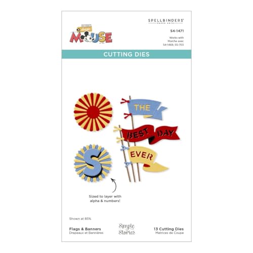 Matrices de découpe Spellbinders fanions bannières pour scrapbooking et carterie