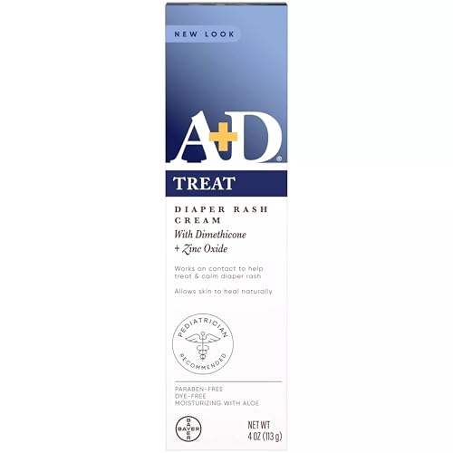 A+D Diaper Rash Cream, Zinc Oxide Cream, 4 oz (113 g) by A&D