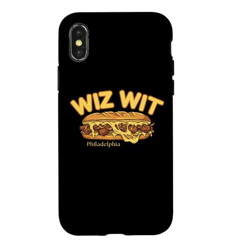 Wiz Wit Philly Cheesesteak Funny Philadelphia Foods �p���f�B �X�}�z�P�[�X iPhone X/XS �p