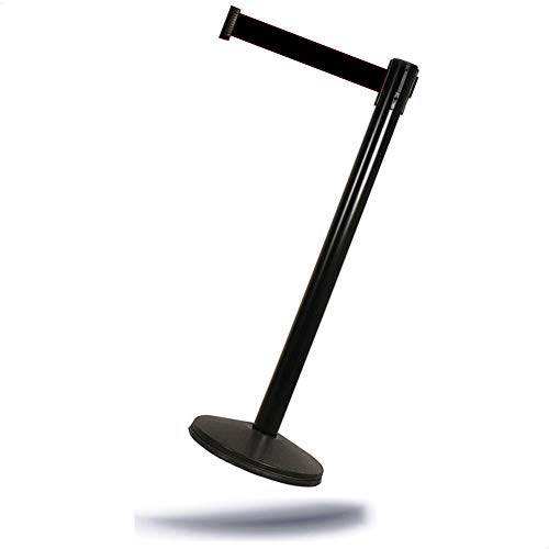 Gastronette - Postes de bloqueo con correa de seguridad, 3 metros, color negro Cover