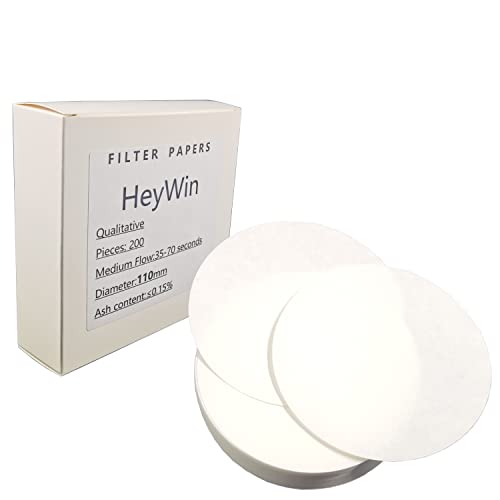 Image of Filter Paper Chemistry,11cm,Pack of 200,Used in Laboratories for Filtering Solutions and Qualitative Analysis