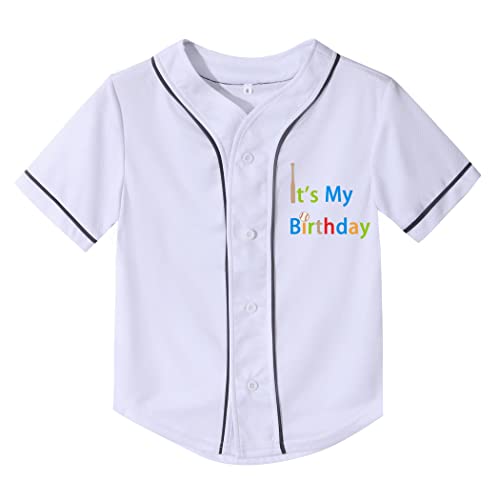 Kids Baseball Jersey Tops for Boys Button Hip Hop Sport T Shirts Boy Birthday Shirt Outfit T-Shirts2