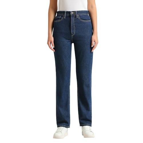 Image of Pepe Jeans Women's Straight Fit High Rise Jeans