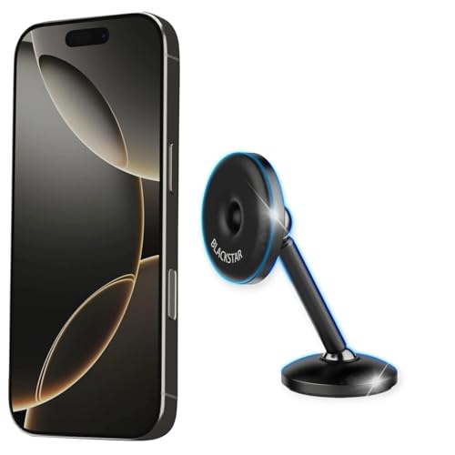 Image of Blackstar Titan Mag : Magnetic Mobile Phone Holder for Car Dashboard with 720 Angle Rotation (Strong & Safe Magnets)-Car Phone Mount Stand-Compatible with All Mobiles (MAGSAFE Incompatible)