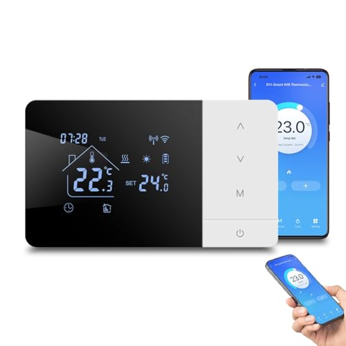 Termostato intelligente WiFi,per app Tuya Regolatore di temperatura programmabile per