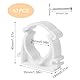 50 Stück Klemmschelle M25, Rohrschellen 25 mm, Weiß PPR Rohrclips Schlauchschellen mit Schrauben, Rohr-Klemmschellen für Stangenrohr, Isorohr, Leerrohr, Schläuche (Weiß)
