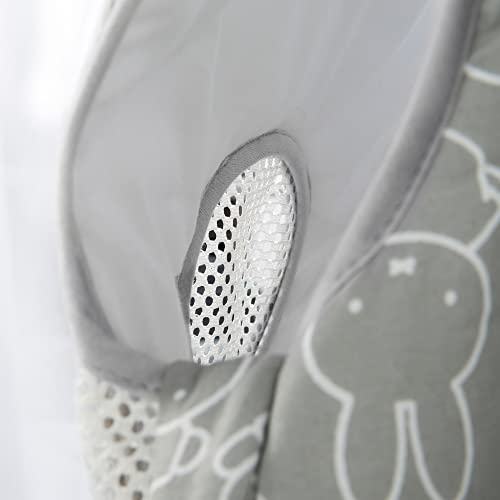 Roba Sacco Nanna Safe Asleep Easy Air, Miffy, 62/68, Cotone Traspirante, Grigio Chiaro - 13