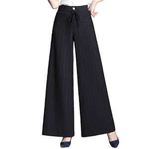 Damesbroek Elastische Wijde Pijpen Hoge Taille Micro Geplooide Normale Broek Trekkoord All Seasons Casual Mode Broek