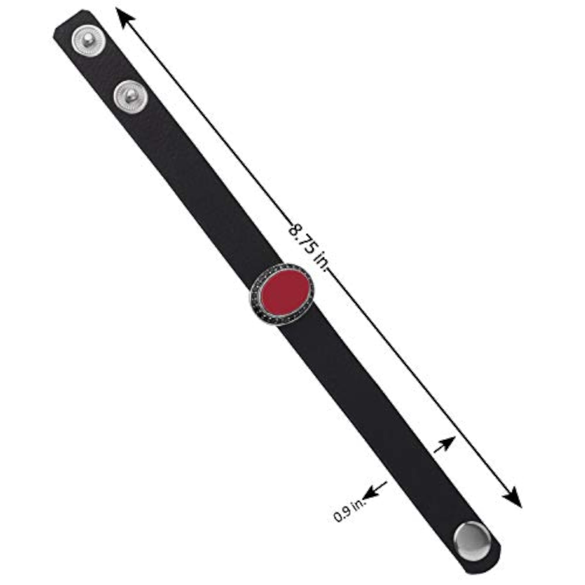 Dare & Red Enamel Bracelet