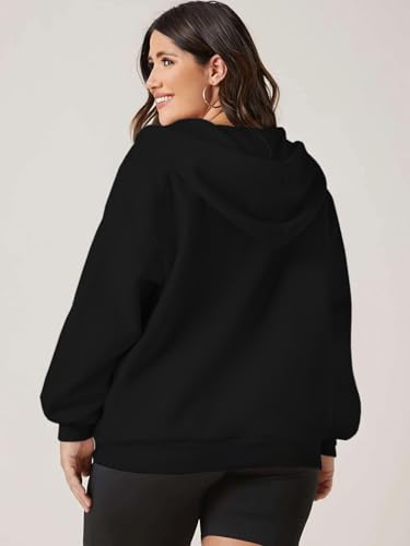 Image of FUNKY MONKEY Plus Size Loose FIT Womens Zip UP Hoodie Sizes Till 5XL