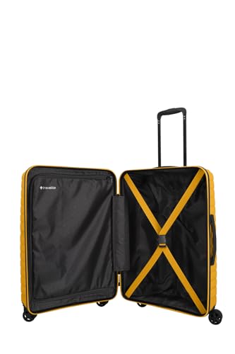 Travelite 4-Rad Hartschalenkoffer mittelgroß 67 Liter, Gepäck Serie TRIENT: Hartschalen Trolley mit TSA Kombinationsschloss, 66 cm