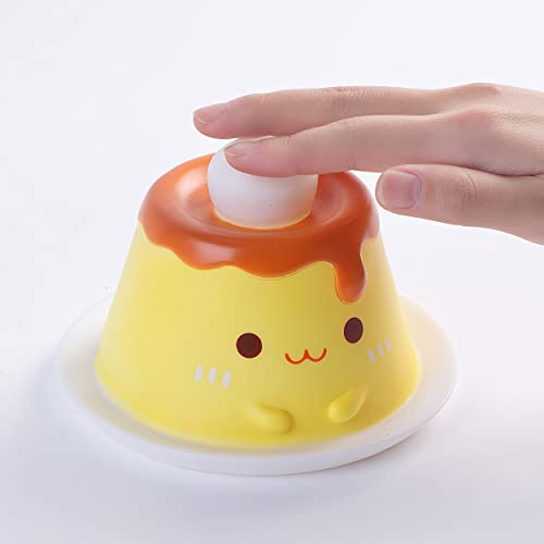 Mivani Pudding Night Light For Kids, Kawaii Gifts For Girls, Women, Silicone Led Cute Lamp, Usb Rechargeable, Tap Control, Timer Auto Shutoff, Baby Nursery Nightlight #TOP7