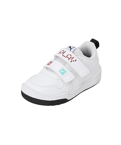 PUMA Mixte bébé MULTIFLEX SL Let's Play V INF Basket, White White-for All Time Red, 23 EU PUMA Mixte bébé MULTIFLEX SL Let's Play V INF Basket, White White-for All Time Red, 23 EU