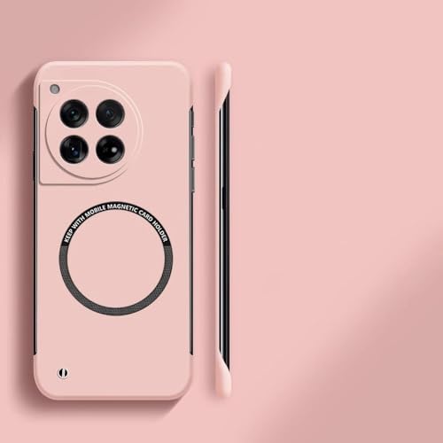 Coque OnePlus 12R ultra fine rigide rose sans cadre : fini les coques lourdes