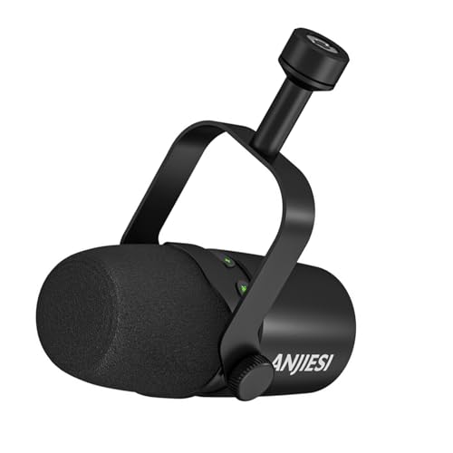 Micrófono dinámico con sonido claro y sistema Plug and Play USB de 3 pines