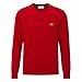 Produktbild Lacoste Herren AH2193 Pullover Rundhals, Männer Basic Strickpulli,Regular Fit,Rot,9