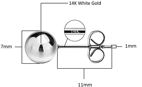 Savlano 14K Gold Ball Stud Earrings For Women - Made in Italy Comes With Savlano Gift Box4