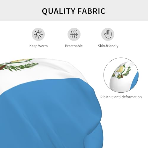 Guatemala Flag Children Hip Hop Knitted Hat Kids Elastic Leisure Knit Cap Warm Sleep Beanies Black3