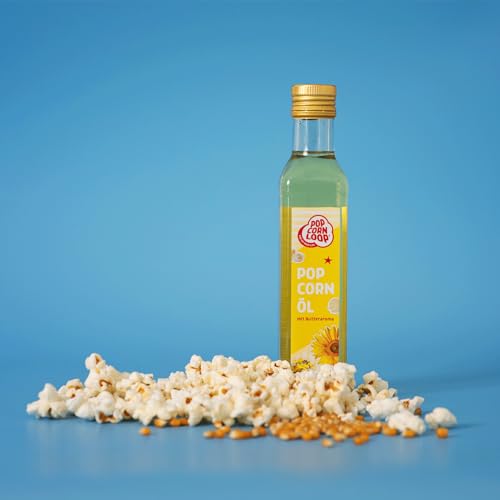 Popcornloop – Das Starter-Paket, Mais 500g Butterfly und Mushroom, Popcornöl, Vanille Zucker, Haube - 9
