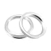 ACROPIX 57.1mm to 66.1mm Universal Car Hub Centric Rings Silver Tone - Pack of 2