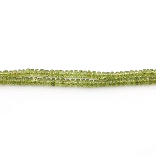 Peridot Roundel Beads pour concevoir un bijou personnalisé de naissance d'août