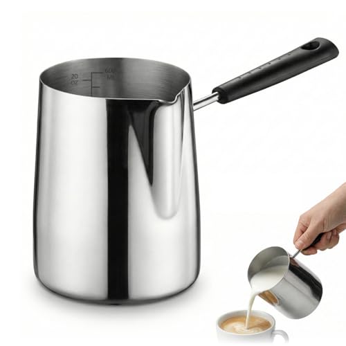 Proxima Direct Stainless Steel Coffee Pot 600ml/21oz with Spout and Scale