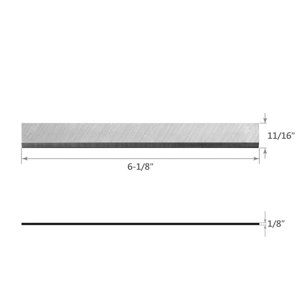 2 juegos de cuchillos ensambladores de 155 mm, repuesto Craftsman 113-206931 y 113-232200 6-1/8 "hoja cepilladora de madera, for carpintería